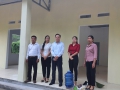 Đồng chí Trần Quang Minh - Ủy viên Ban Thường vụ Tỉnh ủy, Chủ nhiệm Ủy ban Kiểm tra Tỉnh ủy đến thăm và kiểm tra tiến độ xây dựng điểm trường Việt Hà trường Mầm non Việt Hồng.