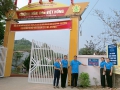 Thường trực LĐLĐ huyện Bắc Quang đến Chấm điểm và cắm biển Công nhận Mô hình "Công sở Xanh - Sạch - Đẹp" tại Công đoàn cơ sở Trường Mầm non Việt Hồng.